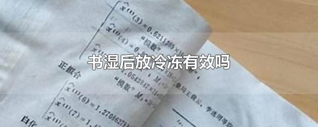 书湿后放冷冻有效吗 书湿后放冷冻有效吗