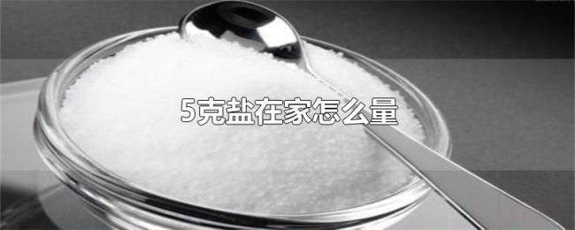 5克盐在家怎么量 5克盐在家怎么量