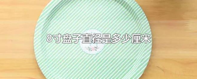 8寸盘子直径是多少厘米 8寸盘子直径是多少厘米
