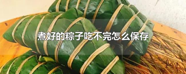 煮好的粽子吃不完怎么保存 煮好的粽子吃不完怎么保存