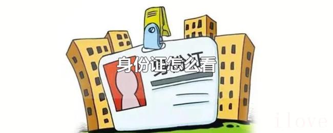 身份证怎么看