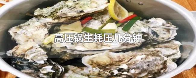 高压锅生蚝压几分钟 高压锅生蚝压几分钟