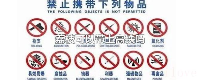 荔枝可以带上高铁吗