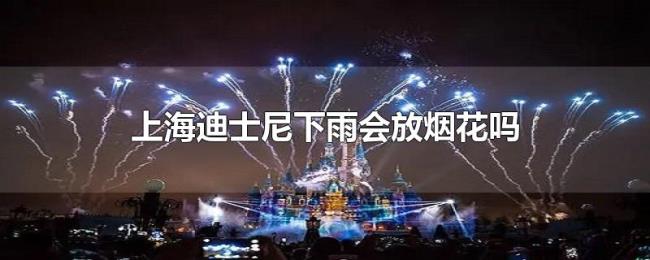 上海迪士尼下雨会放烟花吗 上海迪士尼下雨会放烟花吗