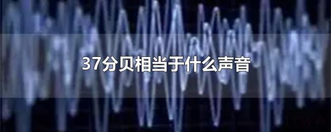 37分贝相当于什么声音 37分贝相当于什么声音