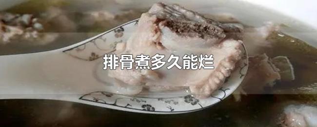 排骨煮多久能烂 排骨煮多久能烂