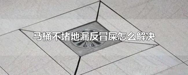 马桶不堵地漏反冒屎怎么解决 马桶不堵地漏反冒屎怎么解决