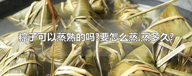 粽子可以蒸熟的吗?要怎么蒸,蒸多久? 粽子可以蒸熟的吗?要怎么蒸,蒸多久?