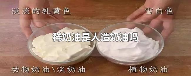 稀奶油是人造奶油吗 稀奶油是人造奶油吗