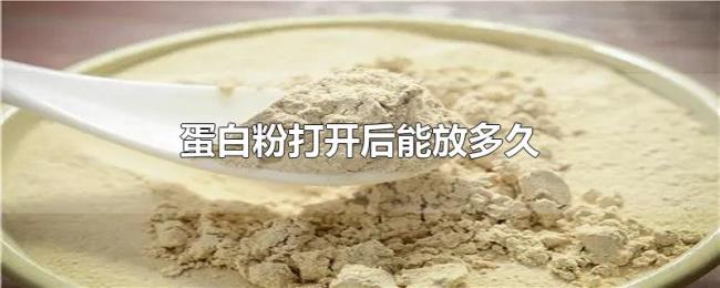蛋白粉打开后能放多久