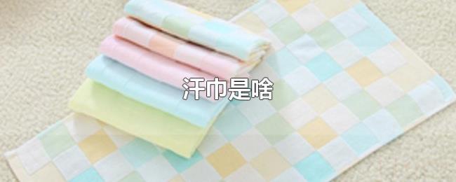 汗巾是啥 汗巾是啥