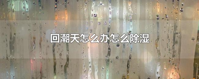 回潮天怎么办怎么除湿 回潮天怎么办怎么除湿