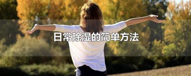 日常除湿的简单方法