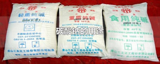 碳酸钠的用途 碳酸钠的用途