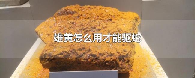 雄黄怎么用才能驱蛇 雄黄怎么用才能驱蛇