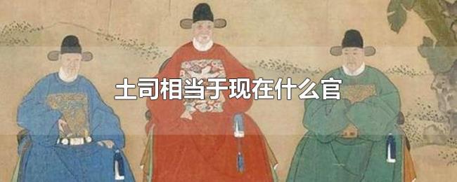 土司相当于现在什么官 土司相当于现在什么官
