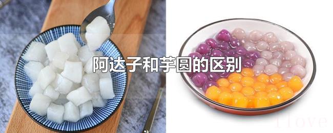 阿达子和芋圆的区别