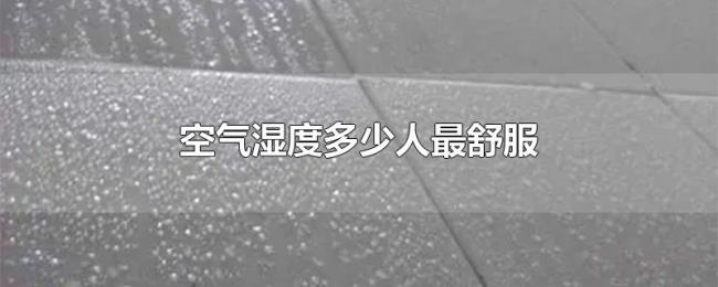 空气湿度多少人最舒服 空气湿度多少人最舒服