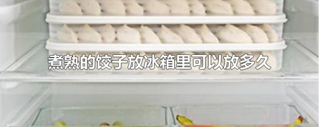 煮熟的饺子放冰箱里可以放多久