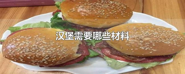 汉堡需要哪些材料 汉堡需要哪些材料