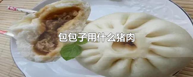 包包子用什么猪肉