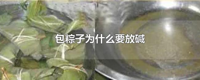 包粽子为什么要放碱 包粽子为什么要放碱
