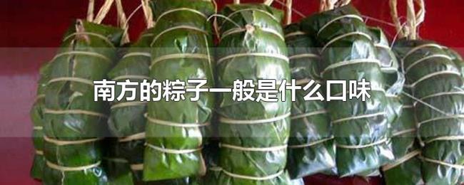 南方的粽子一般是什么口味 南方的粽子一般是什么口味