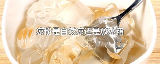 凉粉是自然凉还是放冰箱