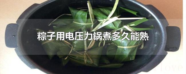 粽子用电压力锅煮多久能熟 粽子用电压力锅煮多久能熟