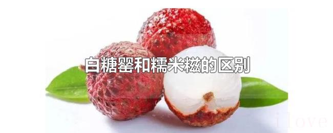 白糖罂和糯米糍的区别