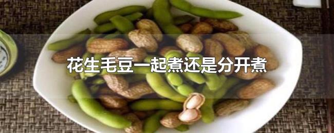 花生毛豆一起煮还是分开煮 花生毛豆一起煮还是分开煮