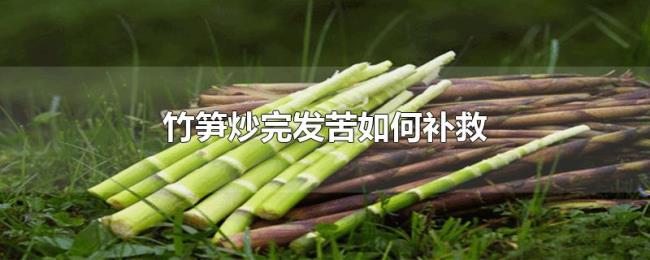 竹笋炒完发苦如何补救 竹笋炒完发苦如何补救