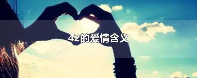 42的爱情含义 42的爱情含义