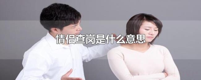 情侣查岗是什么意思