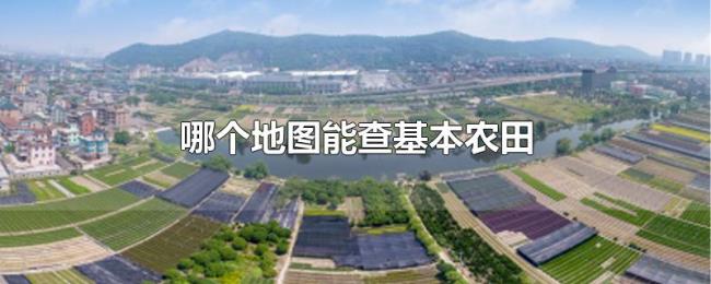 哪个地图能查基本农田 哪个地图能查基本农田