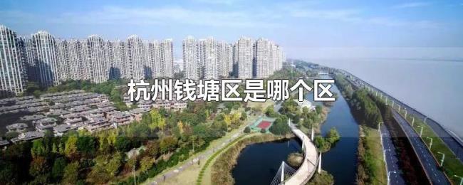 杭州钱塘区是哪个区