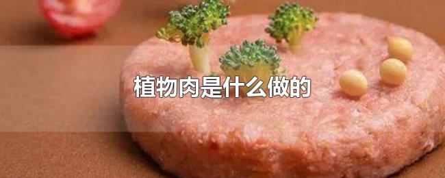 植物肉是什么做的
