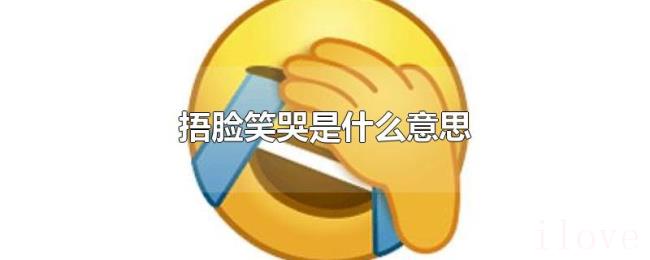 捂脸笑哭是什么意思