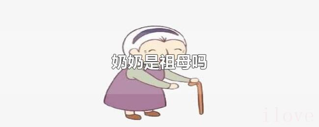 奶奶是祖母吗