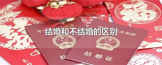 结婚和不结婚的区别