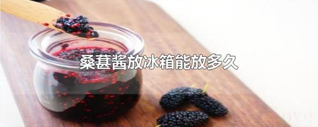 桑葚酱放冰箱能放多久