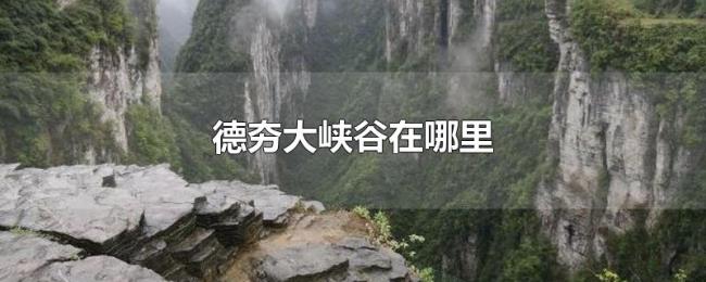 德夯大峡谷在哪里
