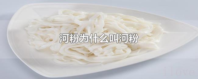 河粉为什么叫河粉