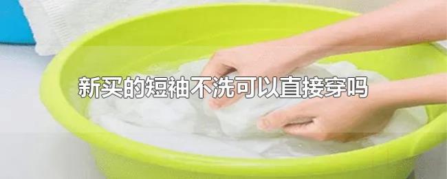 新买的短袖不洗可以直接穿吗 新买的短袖不洗可以直接穿吗