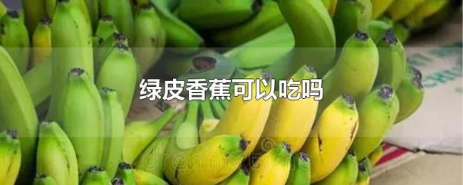 绿皮香蕉可以吃吗 绿皮香蕉可以吃吗
