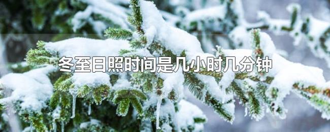 冬至日照时间是几小时几分钟 冬至日照时间是几小时几分钟