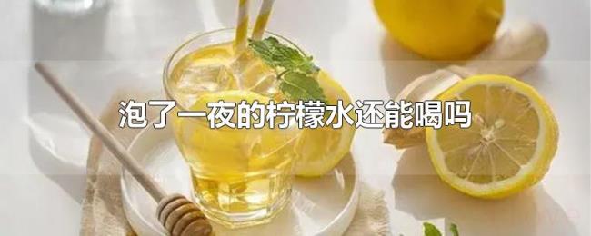 泡了一夜的柠檬水还能喝吗 泡了一夜的柠檬水还能喝吗