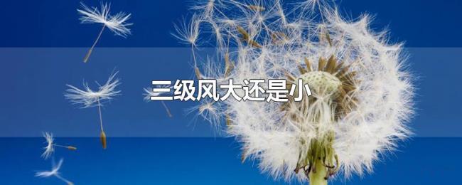 三级风大还是小 三级风大还是小
