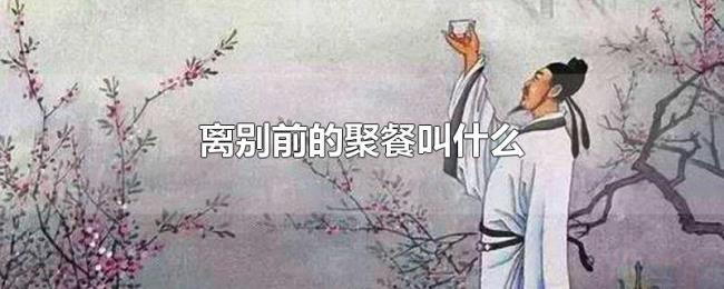 离别前的聚餐叫什么 离别前的聚餐叫什么