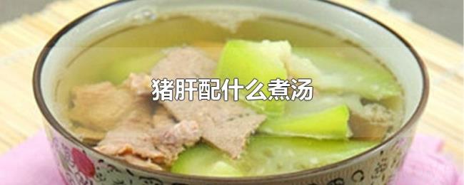 猪肝配什么煮汤 猪肝配什么煮汤